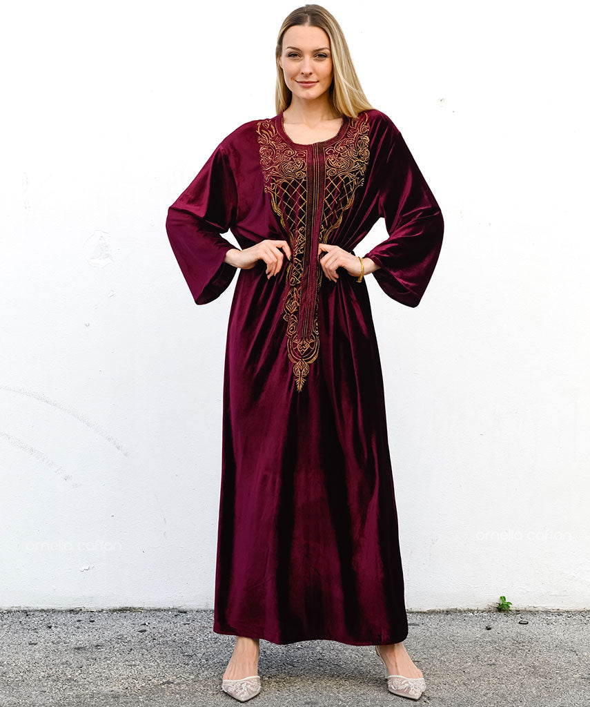 Warm, Cozy Velvet Caftan - Ornella Caftan™