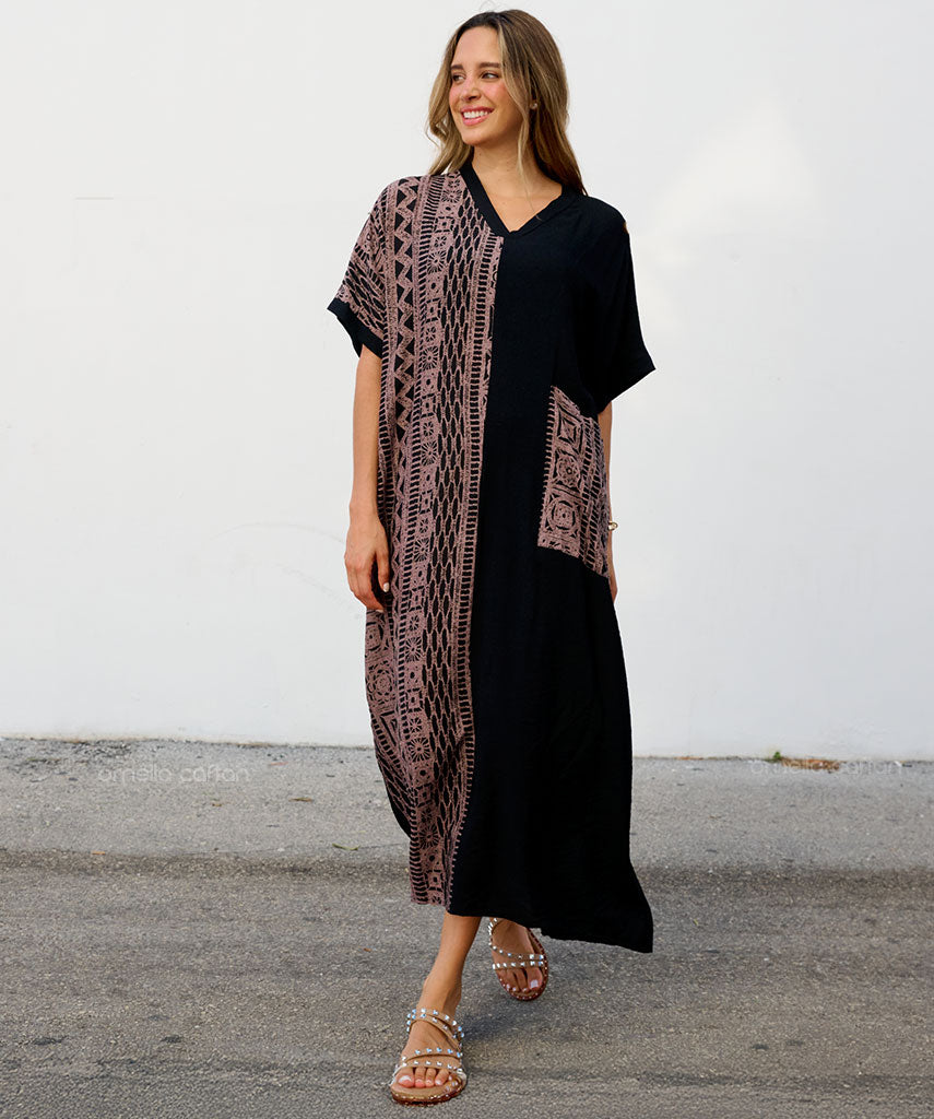 Casual, One Pocket Dress Ornella Caftan Casual, One Pocket Dress Ornella Caftan