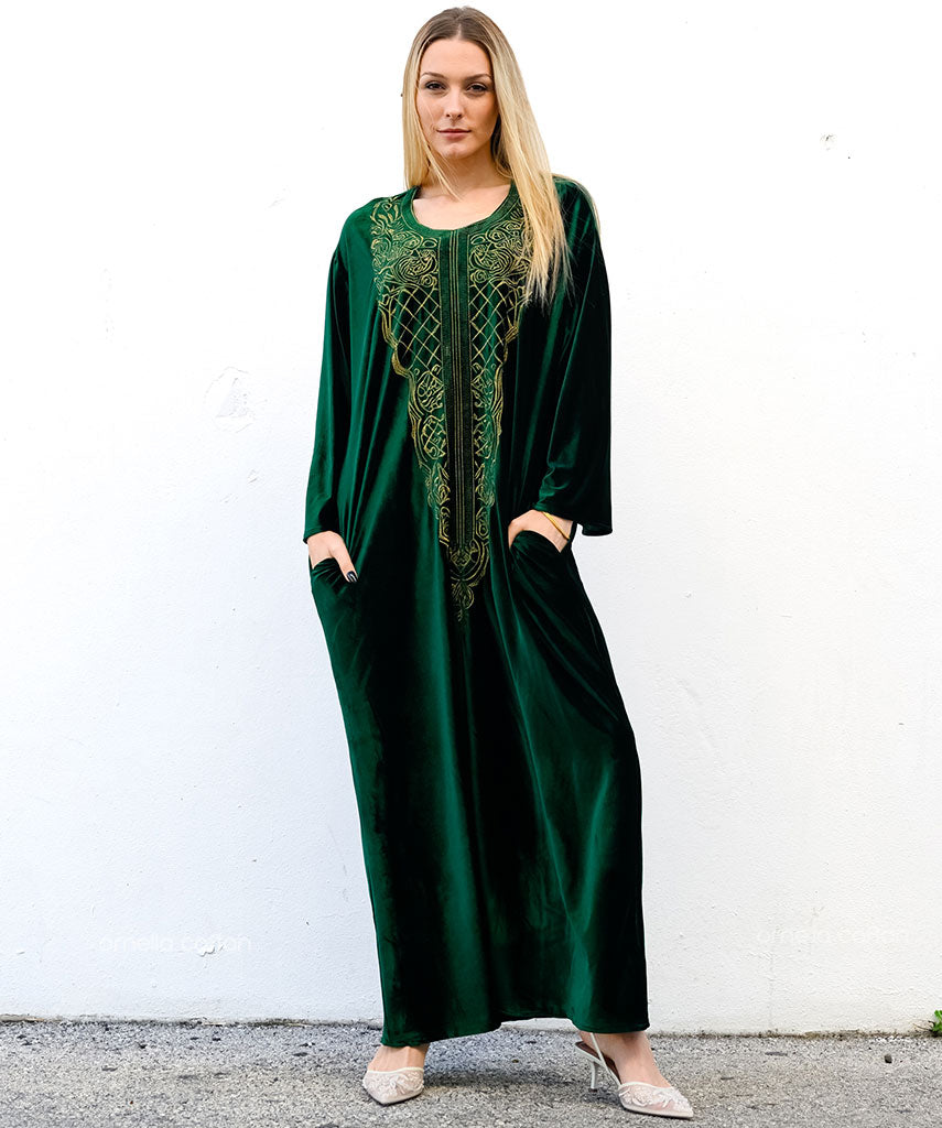 Warm, Cozy Velvet Caftan - Ornella Caftan™