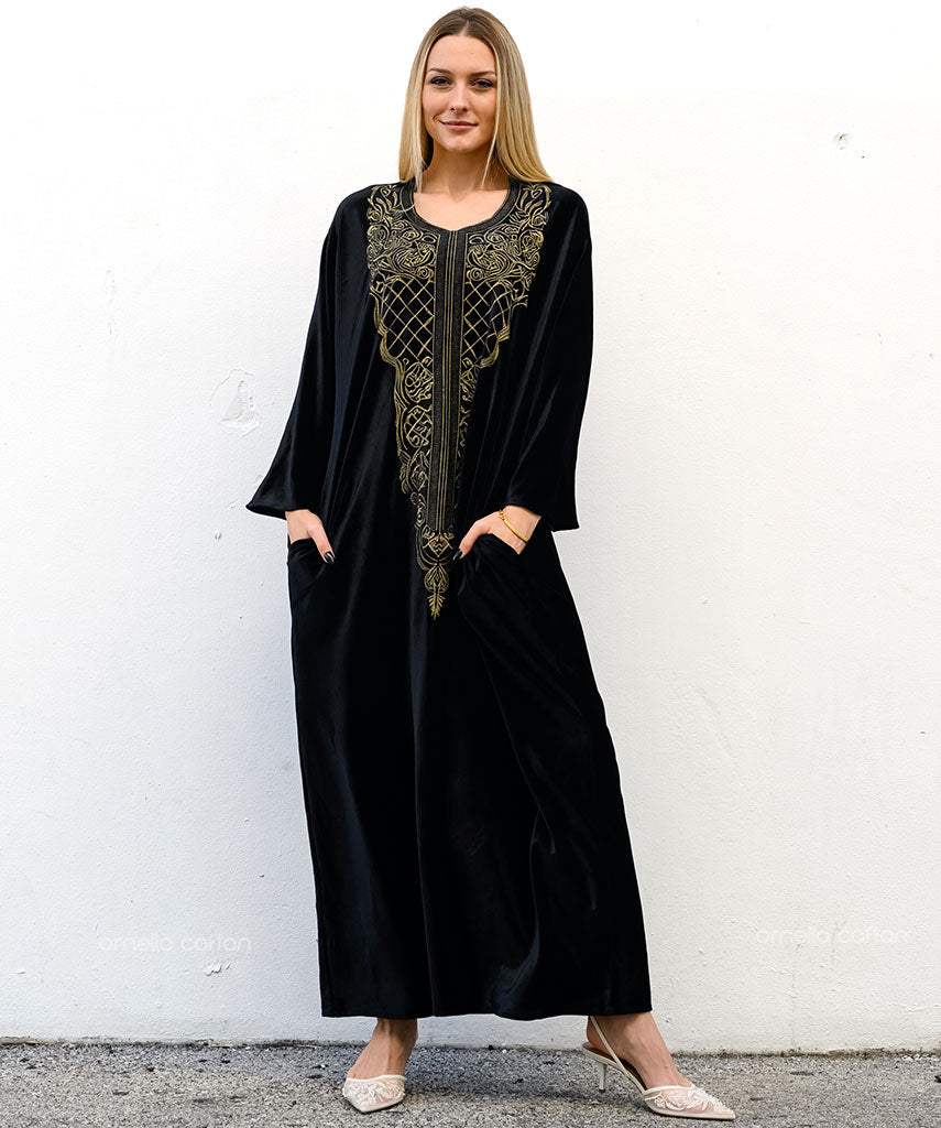 Warm, Cozy Velvet Caftan - Ornella Caftan™